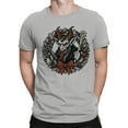 thumbnail image 2 of Krampus Wreath Holiday Design Men's T-shirt, 2 of 3