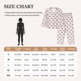 thumbnail image 4 of Lsque bow on polka dots Pattern Long Sleeve Pajama Set for Women - Soft 2-Piece Sleepwear and Loungewear Set with Pockets, Comfy Nightwear-XX-Large, 4 of 7