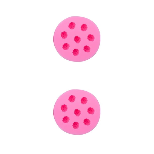 Inteprter Molde de Chocolate Flexible reutilizable reemplazo forma de fruta pastel Fondant galleta pastelería molde hogar cocina moldes para Frambuesa 2Conjunto