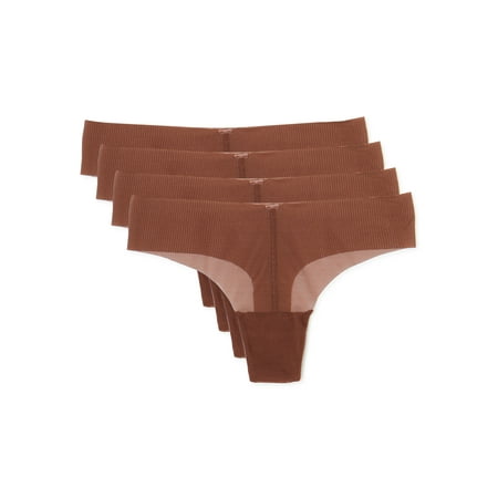 

Undies.com Women s Sheer Thong Panties 4-Pack