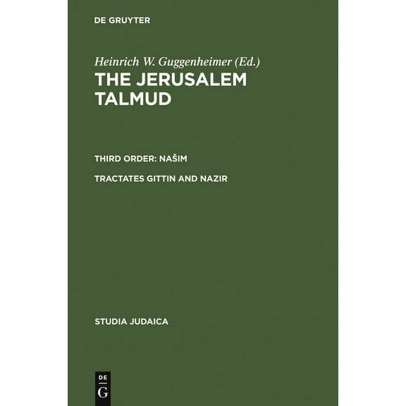 Studia Judaica Tractates Gittin and Nazir, Book 39, (Hardcover)