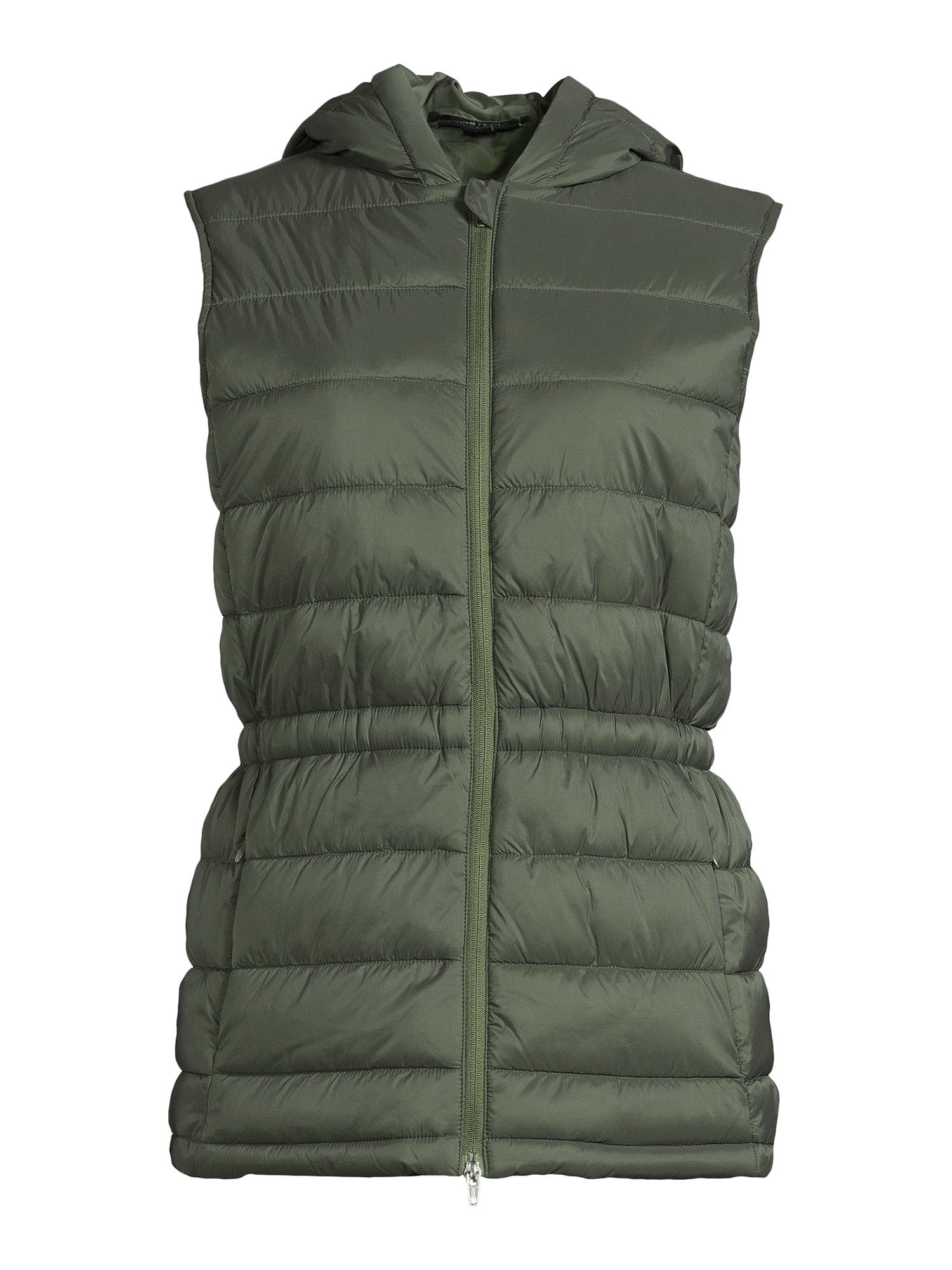 Swiss Tech Women's Hooded Vest with Cinched Waist, Sizes XS-3X