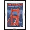thumbnail image 5 of Art.com San Francisco, California - Golden Gate Bridge Art Print by Lantern Press, Black Frame Wall Art, 21" x 29", 5 of 5