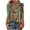 Brown Plus Size Blouse for Women_P, variant on CYMMPU Flower Printed Button up V Neck Blouses for Women Dressy Casual Tunic Tops 3/4 Sleeve Spring Tops Loose Fit Fall Trendy Shirts Business Elegant Work Tops T-Shirts Khaki L