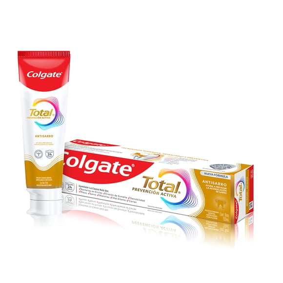 Pasta Dental Colgate Total Antisarro Anticaries con Flúor Prevención Activa 150 ml