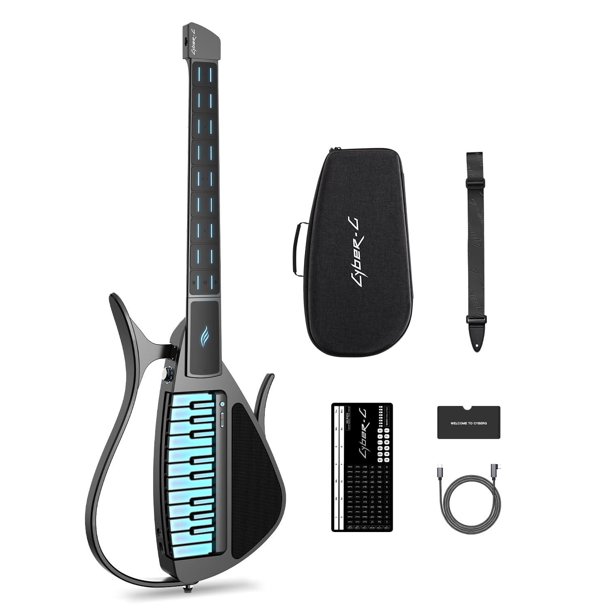 Cyber-G by Enya - Guitarra de respaldo inteligente sin cuerdas, generador de acordes, máquina de tam