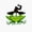 1pcs, variant on confused frog Sticker