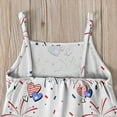thumbnail image 5 of KAUOD Backless Strap Fourth of July Slouch Jumpsuit for Toddler Girls Kids Cute Stylish Independence Day Themed Outfits, 5 of 7