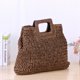 thumbnail image 3 of Bolsa Retro Big Totes Bolsos de hombro tejidos para mujer Bolsos con asa superior (marrón oscuro) JShteea Para Estrenar, 3 of 9