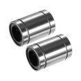 thumbnail image 1 of Unique Bargains 2 Pcs LM25UU 25mm IDx40mm ODx59mm Longueur Roulements à Billes Linéaires Ton Argent, 1 of 7
