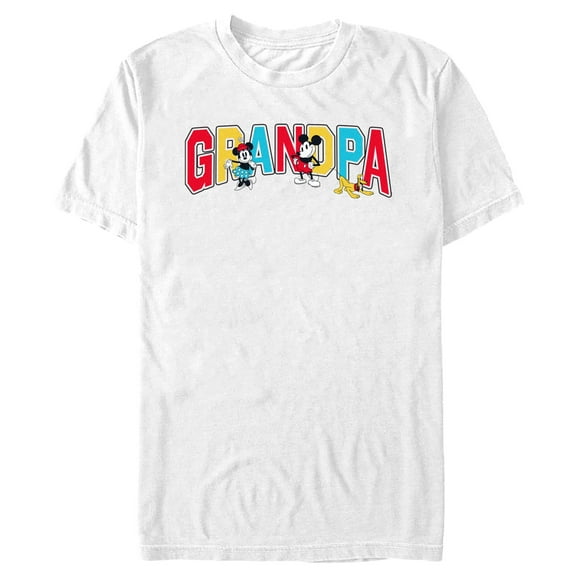 Men's Mickey & Friends Grandpa Collegiate Graphic T-Shirt