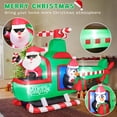 thumbnail image 2 of Papá Noel inflable de Navidad en helicóptero de 2 m con luces LED, 2 of 6