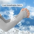 thumbnail image 2 of Gustave 2 Pairs UV Sun Protection Cooling Arm Sleeves Men Women Long Arm Cover Sleeves for Basketball Sports Running Golf Cycling Driving Fishing, 2 of 11