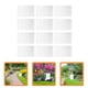 thumbnail image 4 of 12 PCS Banderas en blanco Jardín DIY Haciendo decoraciones de bandera Patio exterior Banderas en blanco, 4 of 5