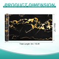 thumbnail image 2 of Uxcell Wood Grain Wallpaper Border 12" x 16.4ft Textured Frame Sticker, Black Gold, 2 of 7