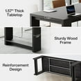 thumbnail image 3 of Tribesigns 7 ft Conference Table for 6 to 8 People, Modern Rectangle Meeting Table, Black, 3 of 7