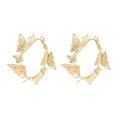 thumbnail image 2 of Xihbxyly Pendientes Geométricos, Diseño de Aleación Moderno, Ligeros y Cómodos, Únicos y Elegantes, Perfectos para Fiestas y Uso Diario, Ideales para Mujeres y Niñas, 1 Juego Incluido., 2 of 6