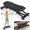 Black + ABS+Rubber+Steel (Q235), variant on Sliding Ski Simulator with Resistance Bands - Indoor Ski Fitness Equipment for Home Gym, Equipped with Resistance Bands and Non-Slip Base, Full-Body Cardio Trainer for Core, Leg, and Arm Workouts.