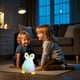thumbnail image 5 of Peluche de pingüino de 25 cm y 9,8 pulgadas con luz de colores, juguete de peluche con luz LED, almohada luminosa, regalo de cumpleaños para niños, sin batería, 5 of 6
