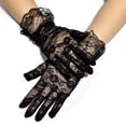 thumbnail image 5 of COMVALUE Lace Gloves for Wedding Tea Party, Evening Gloves for Women Black One Size, 5 of 7
