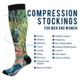 thumbnail image 2 of FORMRS Womens Knee High Socks Casual Long Thick Travel Daily Wear, 1 Pair, Art Goldfish Bowl, 2 of 6