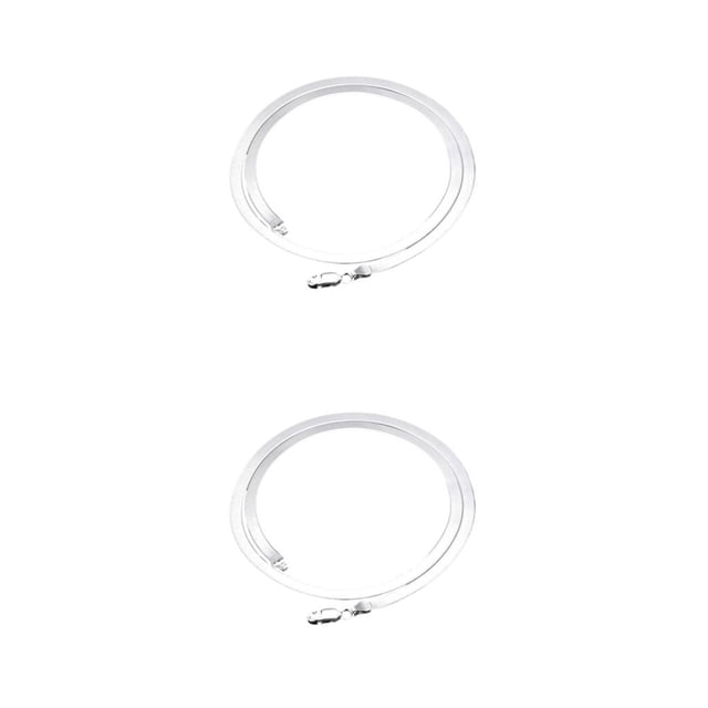 Sonducket Cadena de serpiente de plata 925 única, tacto y delicado, accesorios de moda, collar de plata 925, 50cm 50cm 2Conjunto