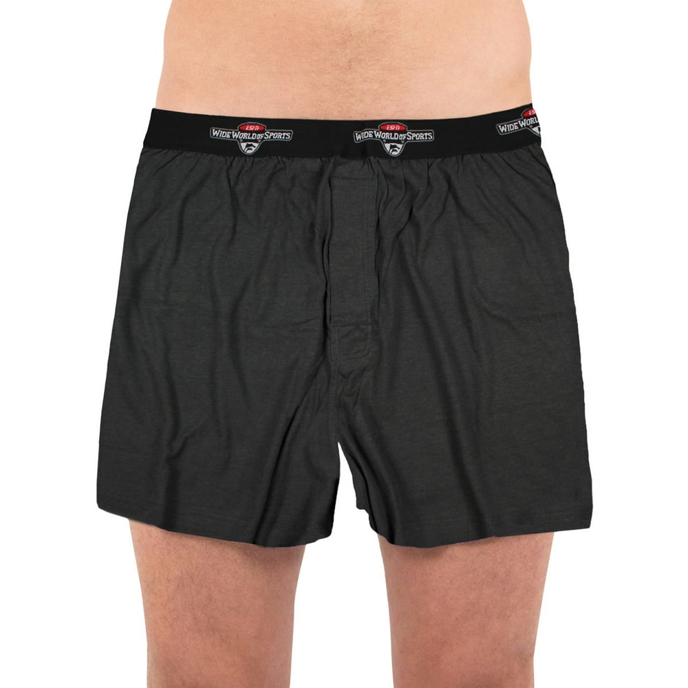 Intimo Intimo Solid Color Rayon Bamboo Cotton Knit Boxer Short