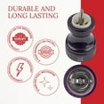 thumbnail image 4 of Peugeot Bistro 4-inch Manual Pepper Mill, Adjustable Coarseness, Stainless Steel Grinding, Pre-Filled with Black Peppercorns - Enhanced Flavors & Aromas (Eggplant), 4 of 7