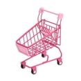 thumbnail image 1 of Miniature Shopping Cart Trolley Fun Pretend Play Toys Storage Boxes Girls Gift Rose Red, 1 of 8
