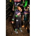 thumbnail image 2 of Monster Jam Toddler Boys' Zip-Up Coverall Black Grave Digger, 2 of 7