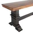 thumbnail image 6 of iNSPIRE Q Farmhouse Transitional 47.2" Wood Bench, Oak And Antique Black, 6 of 6