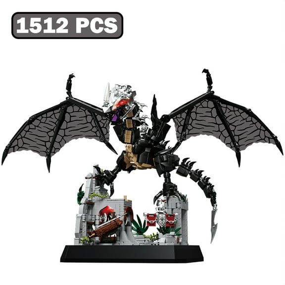 BrixVibe Fell Beast Dragon Building Set Compatible with Lego the Rings Lord for Adults Boys 1512Pcs