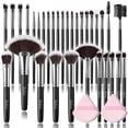 thumbnail image 2 of 18-32Pcs Makeup Brushes set profession Cosmetic Concealer eyelashes Powder Blush Soft Fluffy Blending Brush Beauty Toolsdasndobo 24pcs purple, 2 of 6
