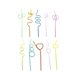 thumbnail image 1 of 10Pcs Drinking Straws Plastic Colorful Drinking Straw Crazy Curly Milk Tea Straws HFMQV, 1 of 5