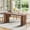 Brown, variant on Fnova 63" Rectangular Modern Dining Table, Wooden Modern Kitchen Table for 6 People for Dining Room, Brown (Chairs Not Included)