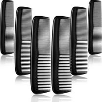 TONAIN 12 Pieces Hair Combs Set Pocket Fine Plastic Hair Combs for Women and Men, Fine Dressing Comb (Black)