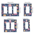 thumbnail image 2 of Yayeee Rocker Switch Wall Plate 2-Gang 4.7"x4.6" Home Decorative Outlet Cover, Pink Jellyfish, 2 of 6