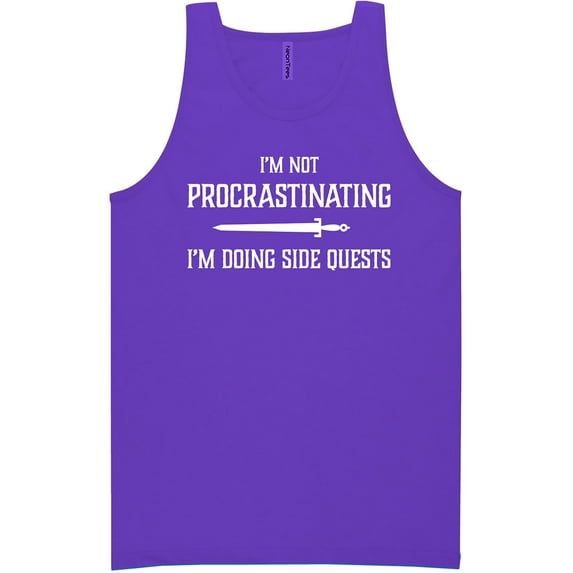 I'm Not Procrastinating Neon Tank Top