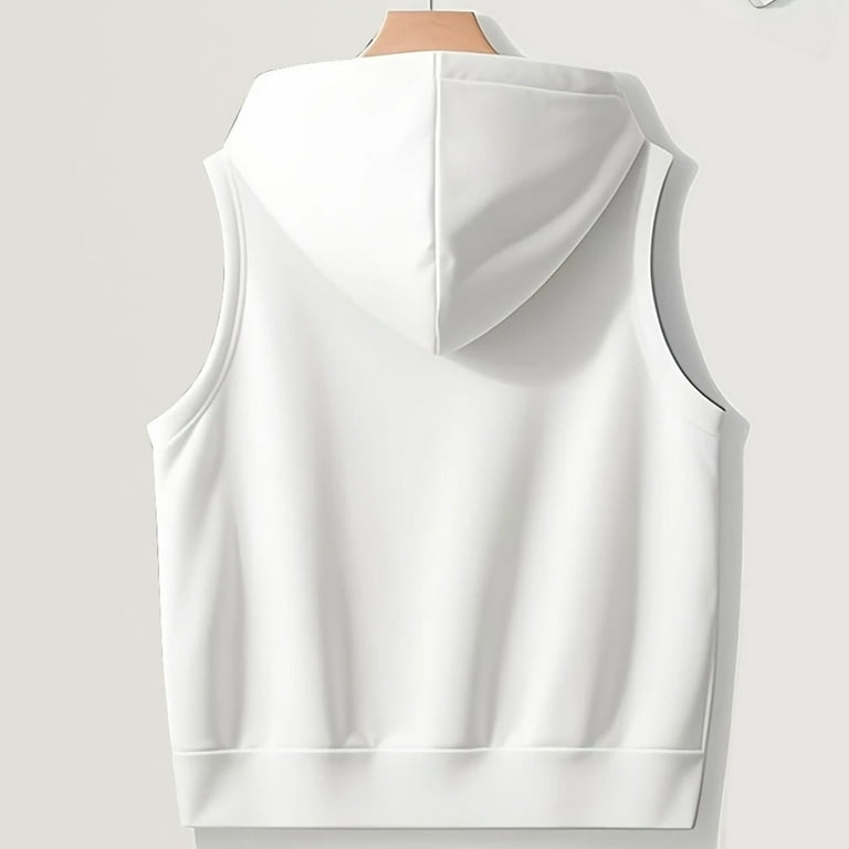 ASDFVBKG Vest with Hood for Women Plus size Lightweight Hooded
