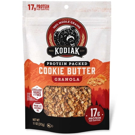 Pack of 2 Kodiak 17g Protein Granola - Cookie Butter, 11 oz (Package May Vary)
