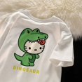 thumbnail image 5 of Funny Kawaii Sanrio Hello Kitty Soft Loose Women's T-shirt Japanese Cute Girls Y2K Aesthetic Fashion Short Sleeve Summer Tops, 5 of 9