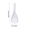 thumbnail image 4 of Juego grande de cucharas de arroz antiadherentes | Paleta de servicio texturizada para cocinar y remover arroz | Agarre cómodo | Plástico de grado alimenticio | Blanco | Utensilio de cocina para, 4 of 7