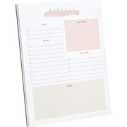 Daily to-Do List Notepad – 50 Sheets Daily Planner Notepad Tear Off Size: A5 (8.3 x 5.8”) – Schedule, Checklist, Gratitude & Self Care