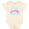 thumbnail image 3 of Inktastic Most Magical Goddaughter- Cute Unicorn Girls Baby Bodysuit, 3 of 5