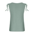 thumbnail image 6 of CheerKidz Women's Sleeveless Round Neck Camisole Spring Summer Casual Solid Color Lightweight Top for Beach Yoga Tanks(Green,4XL), 6 of 7