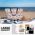 thumbnail image 5 of Honeii Floral Ditsy for Tote Bag with Adjustable Strap,Beach Bag, Waterproof Sandproof Beach Tote Bag, Large Capacity Foldable Beach Bags, 5 of 7