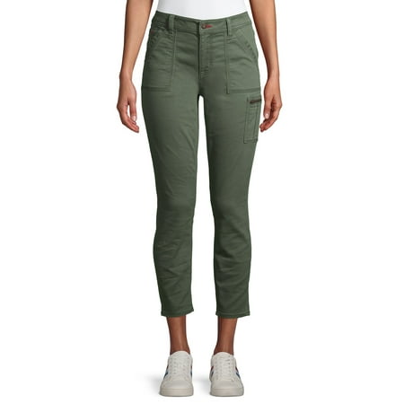 EV1 from Ellen DeGeneres Preston High Rise Skinny Ankle Utility Jeans Women's (Thyme)