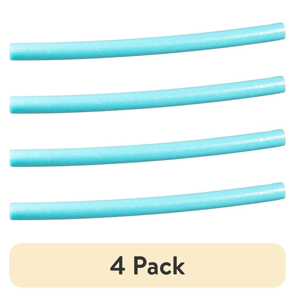 (4 pack) Big Joe Swim Pool Noodle (Single Unit), Teal, 50 inches long, 2.25 inches wide