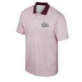 thumbnail image 2 of Men's Colosseum White/Maroon Montana Grizzlies Print Stripe Polo, 2 of 3