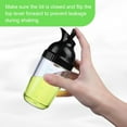 thumbnail image 4 of Salad Dressing Shaker, 6.76oz Plastic Clear Measuring Bottle for Mixing Ranch Homemade Sauce Container BPA Free Dripless Pour PP Dispenser Leak Proof Sealed Spout Lid (White), 4 of 8
